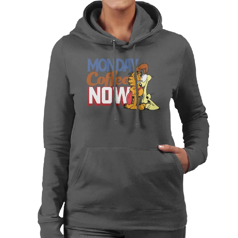 Garfield Monday Coffee Now Women's Hooded Sweatshirt