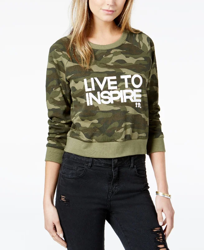 Boy Meets Girl. Cotton Live To Inspire Cropped Sweatshirt