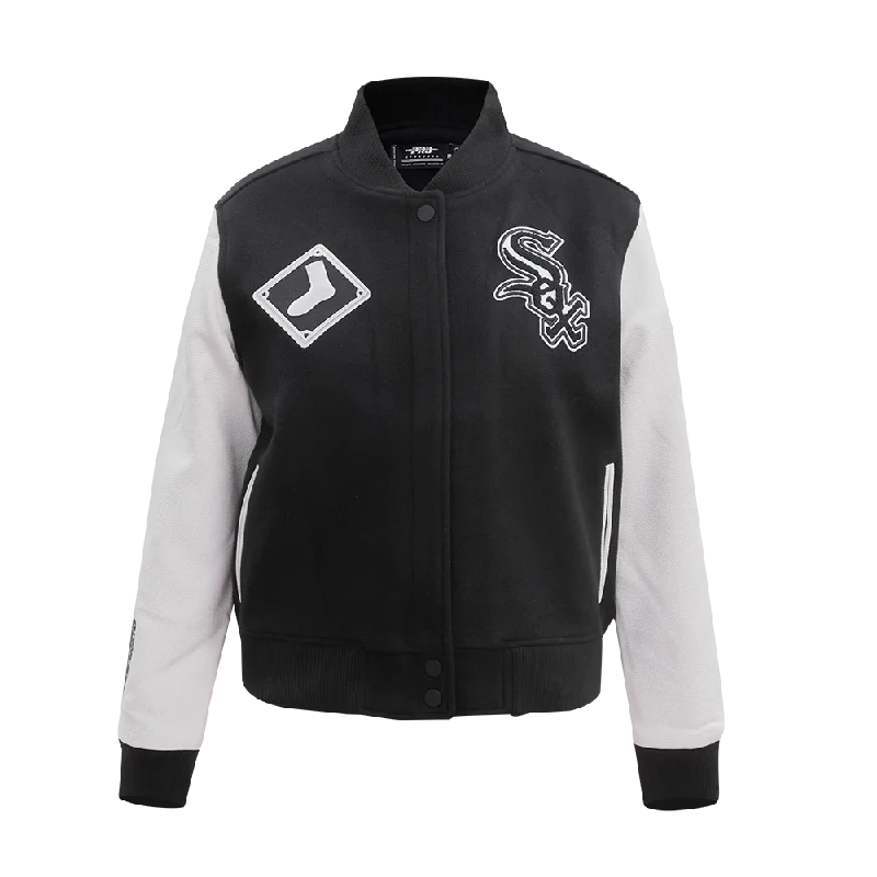 CHAMARRA UNIVERSITARIA MLB CHICAGO WHITE SOX CLASSIC ESSENTIALS PARA MUJER