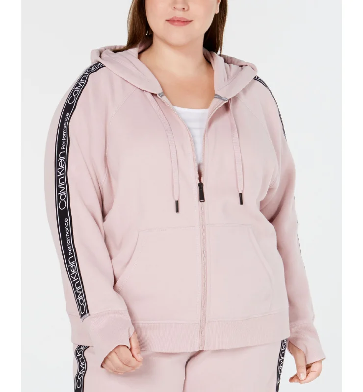 Calvin Klein Performance Plus Size Relaxed Zip Hoodie