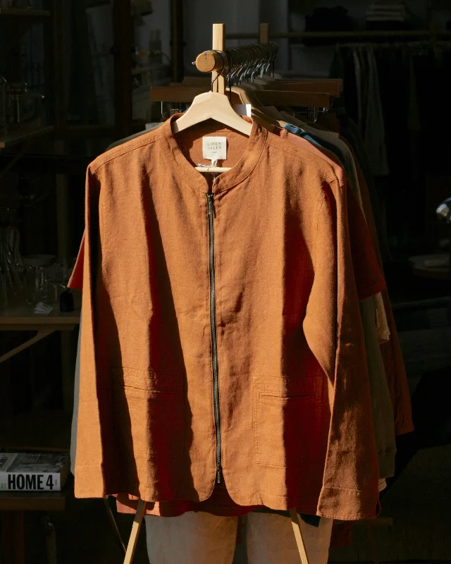 Linen Cherry Tree Jacket - Hazelnut