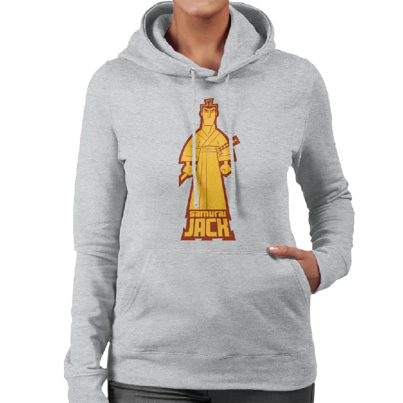 Samurai Jack Gold Pose Women's Hooded Sweatshirt