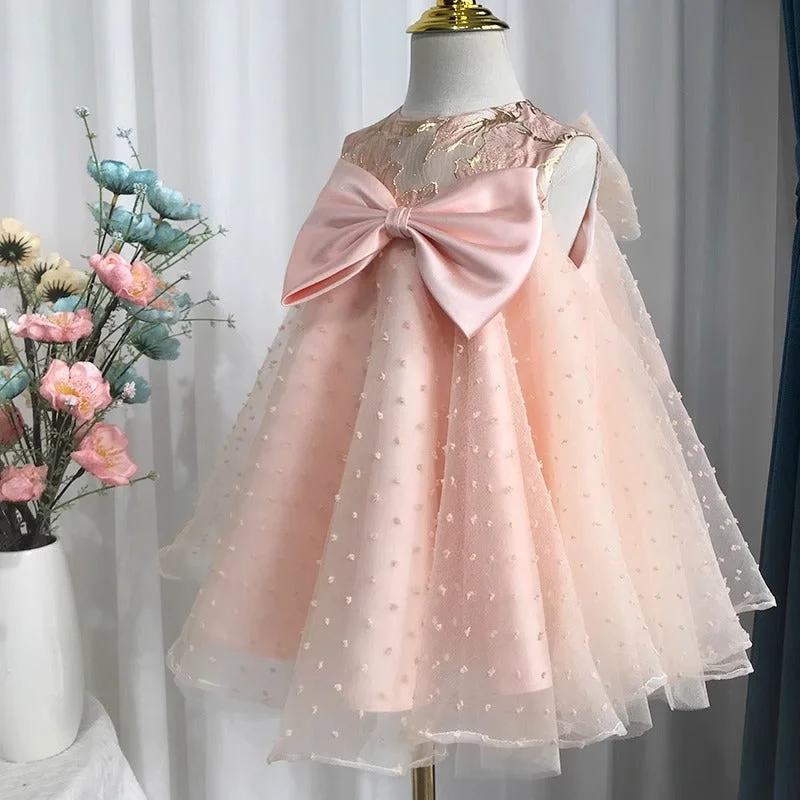 Cute Baby Girl First Communion Dress Toddler Birthday Party Princess Dress