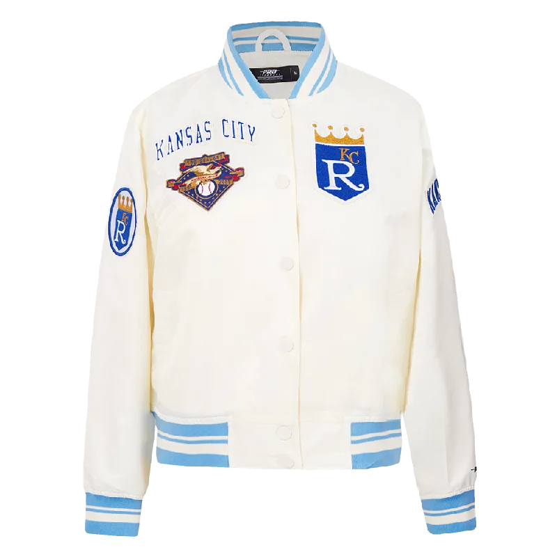 CHAMARRA DE SATÉN MLB KANSAS CITY ROYALS RETRO CLASSICS PARA MUJER