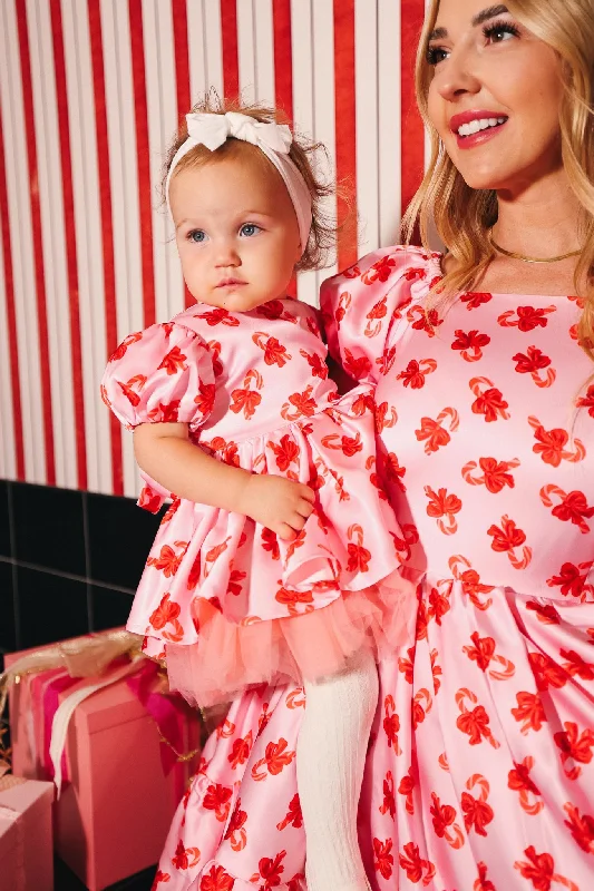 Baby Scottie Dress in Candy Canes - FINAL SALE