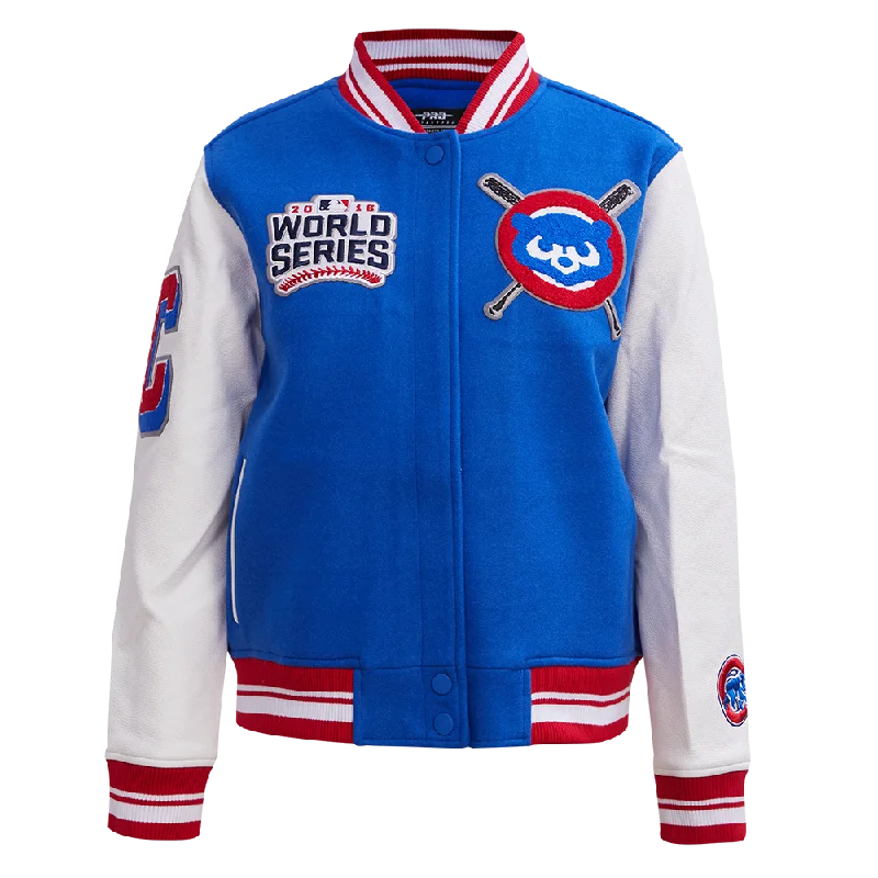 CHAMARRA UNIVERSITARIA MLB CHICAGO CUBS MASH UP PARA MUJER